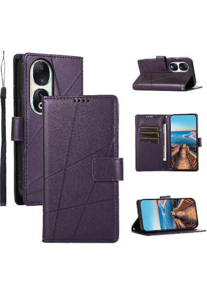 Onur 90 Kickstand Darbeye Üç Kart Yuvaları Şok Için Flip Case (Yurt Dışından)