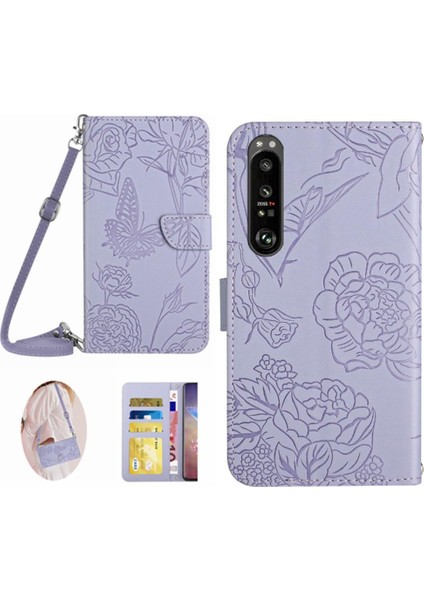 Sony Xperia 1 Vi Için Flip Case Yumuşak Pu Deri Kart Tutucu ve Uzun ve (Yurt Dışından)