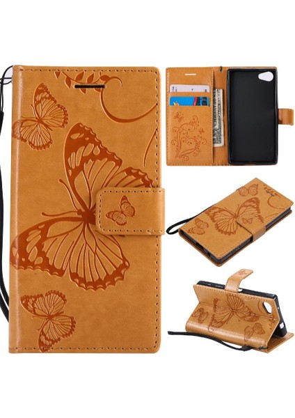 Sony Xperia Z5 Mini Flip Kickstand Pu Deri Manyetik Kapak Için Flip Case (Yurt Dışından)