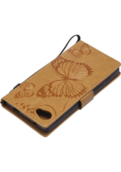 Sony Xperia Z5 Mini Flip Kickstand Pu Deri Manyetik Kapak Için Flip Case (Yurt Dışından)