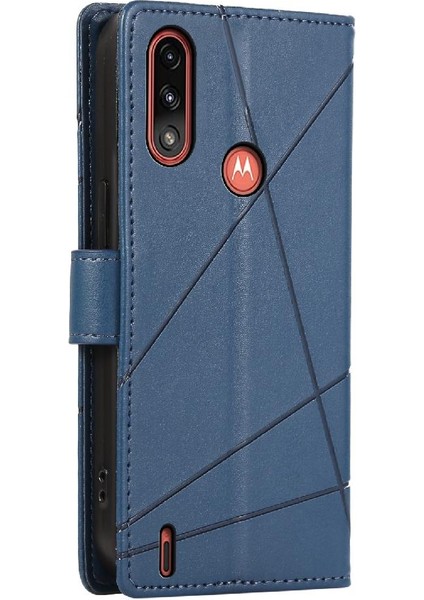 Motorola Moto E7 Güç Darbeye Dayanıklı Şok Emici Kickstand Için Flip Case (Yurt Dışından)
