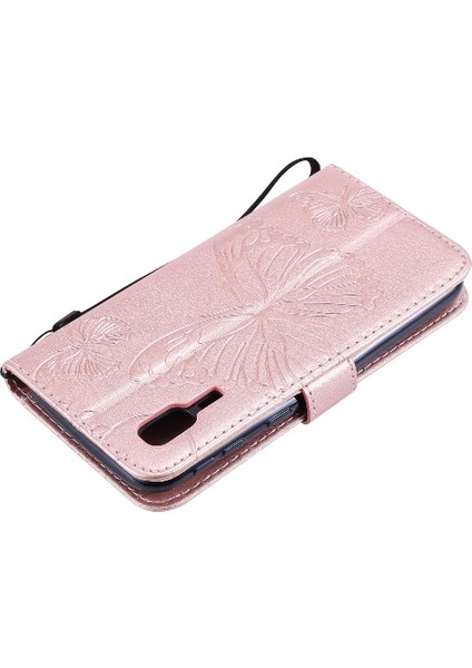 Kart Yuvası Standı Darbeye Kapak ile Samsung Galaxy A2 Çekirdek Için Flip Case (Yurt Dışından)