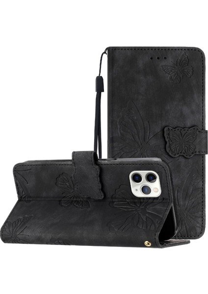 Iphone 11 Için Flip Case Pro Max Cüzdan Manyetik Kapatma Kart Yuvaları Tutucu (Yurt Dışından)