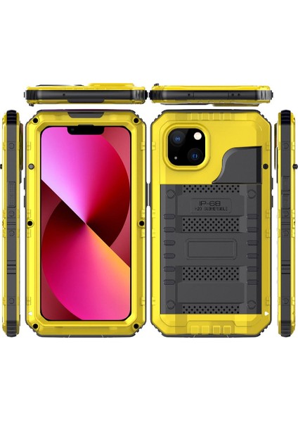 Iphone 13 Için Su Geçirmez Kılıf IP68 Su Geçirmez Tam Metal Tam Vücut Ağır (Yurt Dışından)