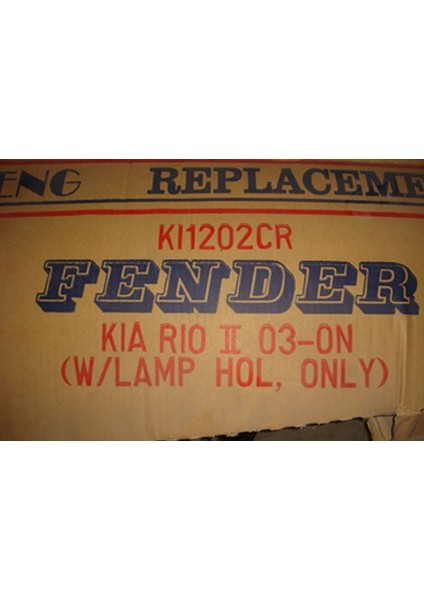 Kıa Rıo- Iı- 2003-2005; Ön Çamurluk Delikli Sağ Band Deliksiz (Tw) Oem No: (66321-FD210)