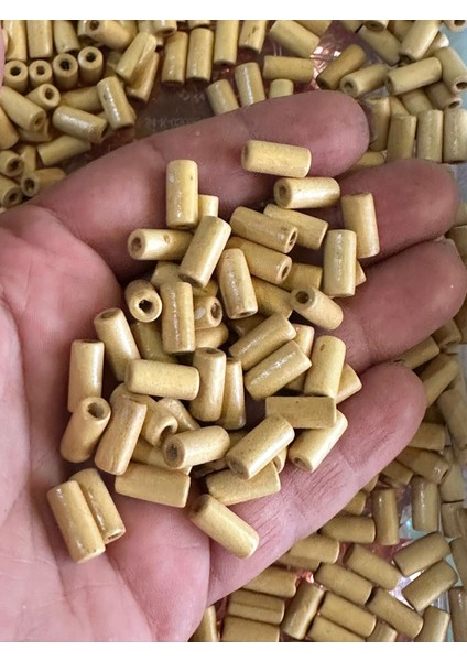 1 Cm 50 Adet Bambu Boru Takı Boncuğu