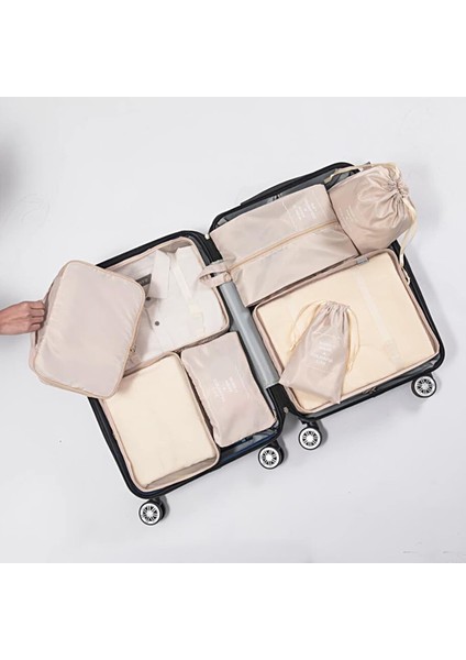 10 Adet/takım Bagaj Paketleme Çantası, Büyük Kapasiteli Su Geçirmez, Fermuar Çok Amaçlı Seyahat Saklama Çantaları Ev Malzemeleri Lacivert (Yurt Dışından) fırsatları