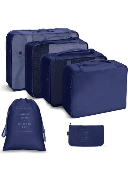 Bavul Düzenleme Seti 6 Parça, Paketleme Küpleri, Su Geçirmez Seyahat Giyim Çantaları, Seyahat Için Bavul Düzenleme Çantaları (Yurt Dışından)