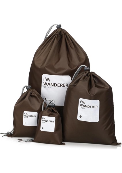 Set 4pcs Poşet Bagaj Düzenleyici Çantalar Eşya Çantası Katlanabilir Tote Çanta Çocuklar Için Telefonlar Plastik Saklama Kutusu Saklama Poşetleri Spor Çantası Paketleme Çantası (Yurt Dışından)