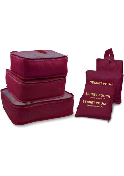 Seyahat Için 7 Set Ambalaj Küpleri Bagajda Taşımak, Giysiler Için Hafif Seyahat Saklama Torbaları, Büyük Bagaj Organizatörleri Seyahat Çantası Bavul Için Ambalaj Küpleri Seti (Yurt Dışından)