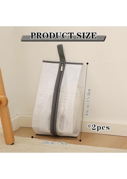 Toz Geçirmez Kumaş Ayakkabı Çantası, Su Geçirmez, Seyahat Ayakkabı Torbası, Fermuarlı, Seyahat Ayakkabı Çantası, Ayakkabı Ayırmak Için, Seyahat Veya Ev Için Saklama Çantası, 2'li P (Yurt Dışından) modelleri