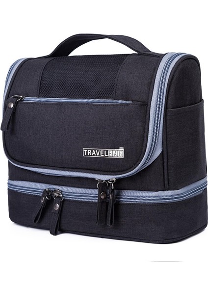 Büyük Kapasiteli Seyahat Saklama Çantası Büyük Kapasiteli Seyahat Saklama Çantası Kadınlar Için Çok Fonksiyonlu Makyaj Çantası Erkekler Için Dijital Çanta Su Geçirmez, Küflenmez Ko (Yurt Dışından)