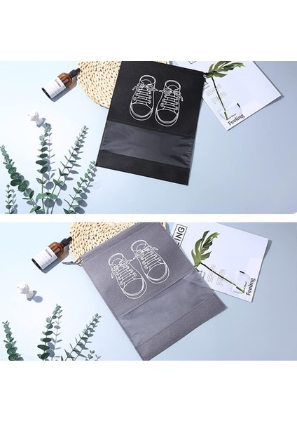 Seyahat Için Ayakkabı Çantası, Büyük Boy Ayakkabı Çantası, Seyahat, Seyahat, Günlük Kullanım, Ayakkabı Saklama, Siyah 6+Gri 6 (Yurt Dışından) fırsatları