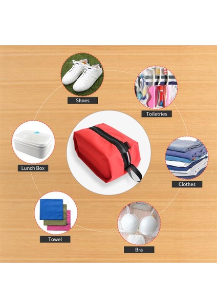 Erkekler ve Kadınlar Için Seyahat Ayakkabı Çantası Fermuarlı Suya Dayanıklı Ayakkabı Saklama Organizatörü (Yurt Dışından) modelleri