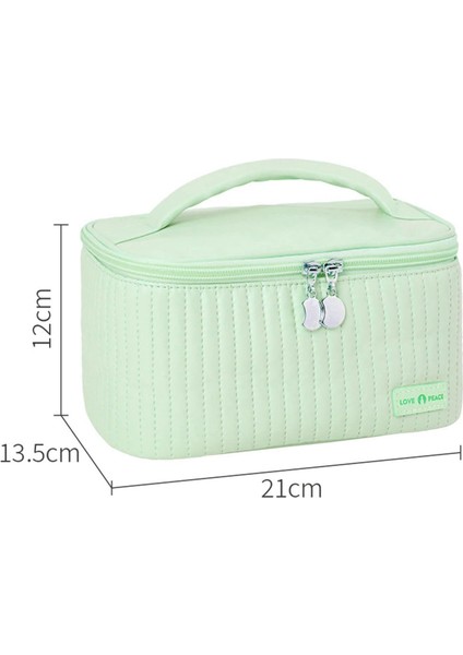Seyahat Makyaj Çantası, Taşınabilir Makyaj Çantası, Saklama Makyaj Çantası, Pu Açık Kapaklı Kek Şekli Makyaj Çantası, Kozmetik Saklama Çantası Yumuşak Renkli(Açık Yeşil) (Yurt Dışından) fiyatları