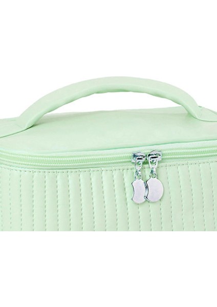 Seyahat Makyaj Çantası, Taşınabilir Makyaj Çantası, Saklama Makyaj Çantası, Pu Açık Kapaklı Kek Şekli Makyaj Çantası, Kozmetik Saklama Çantası Yumuşak Renkli(Açık Yeşil) (Yurt Dışından) fırsatları