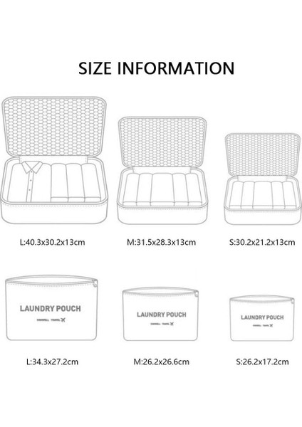 Paketleme Küpleri, 6pcs Seyahat Düzenleyici Ambalaj Torbaları, Seyahat Paketleme Küpü Seti, Su Geçirmez Çanta Giysiler Ayakkabı Kozmetik Makyaj Malzemeleri Saklama Çantaları(Gri) (Yurt Dışından) fiyatları