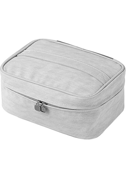 Su Geçirmez ve Dayanıklı Çok Fonksiyonlu Saklama Çantası Büyük Kapasiteli Tuvalet Çantası Polyester Seyahat Taşınabilir Fonksiyon Çantası, Uzay Gri, 22.5 * 15 * 12CM (Yurt Dışından)