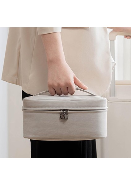 Su Geçirmez ve Dayanıklı Çok Fonksiyonlu Saklama Çantası Büyük Kapasiteli Tuvalet Çantası Polyester Seyahat Taşınabilir Fonksiyon Çantası, Uzay Gri, 22.5 * 15 * 12CM (Yurt Dışından) indirimleri