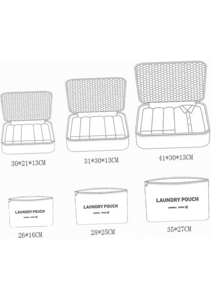 Seyahat Ambalaj Poşetleri Seyahat Saklama Çantası 6 Adet Su Geçirmez Saklama Çantası Organizer Çanta Bavul ve Çantalar Organizatör Giyim Seyahat Giysi Saklama Çantası (Yurt Dışından) fiyatları