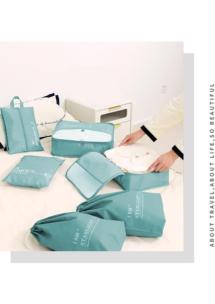 Seyahat Için 6 Adet/takım Ambalaj, Katlanabilir Bagaj Organizatör Çantaları, Seyahat Aksesuarları Için Seyahat Saklama Çantaları Seyahat Temelleri, Ayakkabı Çantası, Erkek ve Kadın (Yurt Dışından) fiyatları