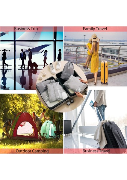 Seyahat Için 6 Set Ambalaj, Katlanabilir Bagaj Organizatör Çantaları, Seyahat Aksesuarları Için Seyahat Saklama Torbaları, Seyahat Temelleri, Ayakkabı Çantası, Erkek ve Kadın Giyim (Yurt Dışından) fiyatları