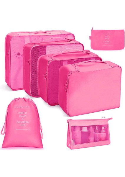 Bavul Organizatör Seti 7 Parça, Ambalaj Küpleri, Su Geçirmez Seyahat Konfeksiyon Çantaları, Bavullar Için Çantalar, Yıkama Çantası ile Paketleme Küpleri, USB Kablo Çantası (Yurt Dışından)