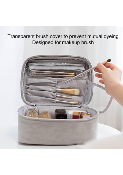 Su Geçirmez ve Dayanıklı Çok Fonksiyonlu Saklama Çantası Büyük Kapasiteli Tuvalet Çantası Polyester Seyahat Taşınabilir Fonksiyon Çantası, Çijing Kahvesi, 22.5 * 15 * 12CM (Yurt Dışından) indirimleri