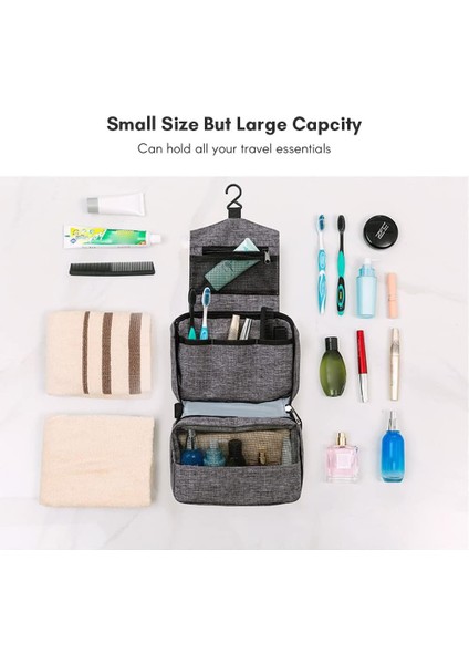 Asılı Kanca ile Taşınabilir Tuvalet Çantası Tuvalet Malzemeleri Için Seyahat Çantası Suya Dayanıklı Kozmetik Çantası Seyahat Makyaj Organizatör Kadın Kızlar Için Büyük Kapasiteli T (Yurt Dışından) fiyatları