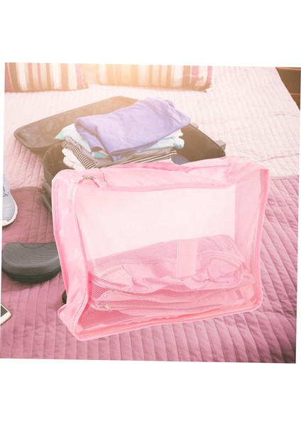 7 Adet Seyahat Saklama Çantası Tıraş Çantası Giysi Düzenleyici Çanta Seyahat Organizatör Çantası Seyahat Giysi Saklama Çantası Takım Elbise Tuvalet Malzemeleri Kıyafetler Polyester (Yurt Dışından) modelleri