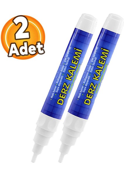 2'li Fayans Beyaz Derz Hazır Dolgusu Boyama Boyası Kalemi Hızlı Kuruyan Su Bazlı Yenileme