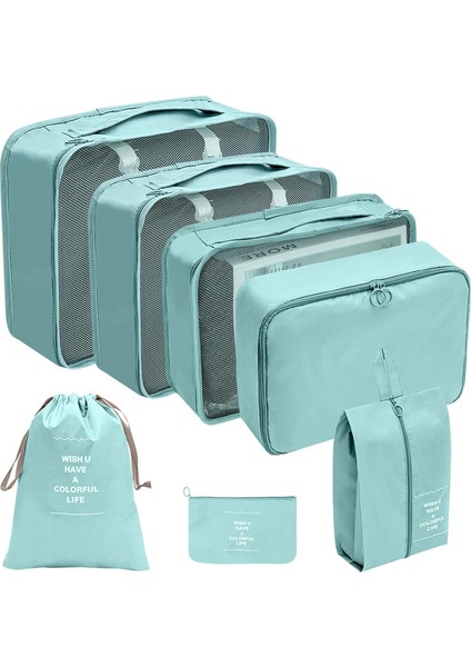 Seyahat Saklama Çantası Organizatör Çantası Giysi Ayakkabı Bagaj Seyahat Çantası Göl Mavisi (Yurt Dışından)