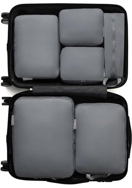 6 Adet Su Geçirmez Seyahat Saklama Çantası, Kalınlaştırılmış Polyester Kumaştan Kompakt Çanta, Turizm, Iş Seyahati, Kozmetik Için (Yurt Dışından) fiyatları