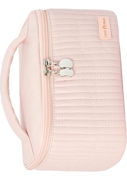 Seyahat Makyaj Çantası, Taşınabilir Makyaj Çantası, Saklama Makyaj Çantası, Pu Açık Kapaklı Kek Şekli Makyaj Çantası, Kozmetik Saklama Çantası Yumuşak Renkli Taşınabilir(Roseate) (Yurt Dışından) fırsatları