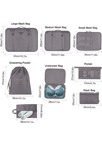 Ambalaj Küpleri, 8 Adet Ambalaj Küpleri Seyahat Bagaj Organizatörleri, Çamaşır Torbalı Seyahat Organizatörleri, Sıkıştırmalı Saklama Ayakkabı Çantası, Erkek Kadın Giyim Iç Çamaşırı (Yurt Dışından) fırsatları