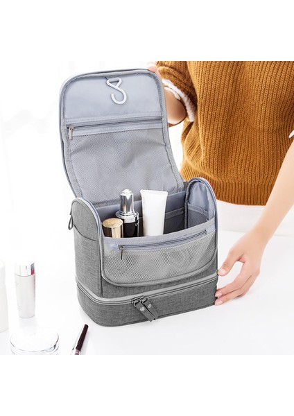 Büyük Kapasiteli Seyahat Saklama Çantası Büyük Kapasiteli Seyahat Saklama Çantası Kadınlar Için Çok Fonksiyonlu Makyaj Çantası Erkekler Için Dijital Çanta Su Geçirmez, Küflenmez Ko (Yurt Dışından) fiyatları