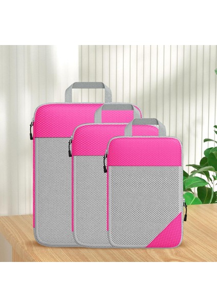 3 Adet Sıkıştırma Ambalaj Küpleri, Bagaj Ambalaj Organizatörleri Nefes Alabilen Tuvalet Çantaları Aile Tatilleri Için Seyahat Saklama Torbaları (Yurt Dışından) fırsatları