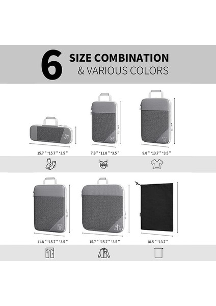 6 Adet Paketleme Küpü Seyahat Organizatör Çantaları Su Geçirmez Seyahat Paketlenebilir Saklama Çantası Ayakkabı Çantası Kırmızı (Yurt Dışından) fiyatları