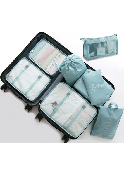 Bavul Düzenleyici Paket Küpü Seti, 8 Parça, Çok Fonksiyonlu Seyahat Gep Seti, Su Geçirmez Çanta, Ayakkabı Saklama Torbası, Tatil, Seyahat Için (Yurt Dışından) indirimleri