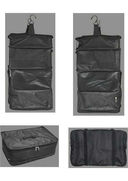 Giyim Seyahat Depolama Asılı Çanta Çok Fonksiyonlu Giyim Seyahat Saklama Çantası Üç Katmanlı Asılı Çanta Su Geçirmez Kumaş Takviyeli Örgü Seyahat Aksesuarları Organizatör (Yurt Dışından) modelleri
