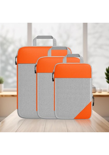 3 Adet Sıkıştırma Ambalaj Küpleri, Bagaj Ambalaj Organizatörleri Nefes Alabilen Tuvalet Çantaları Aile Tatilleri Için Seyahat Saklama Torbaları (Yurt Dışından) fiyatları