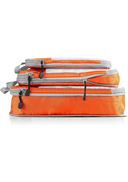 3 Adet Sıkıştırma Ambalaj Küpleri, Bagaj Ambalaj Organizatörleri Nefes Alabilen Tuvalet Çantaları Aile Tatilleri Için Seyahat Saklama Torbaları (Yurt Dışından) fırsatları