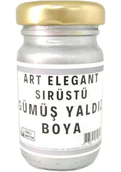 Lale Sanat Sır Üstü Gümüş Yaldız Boya 50 gr (Çini-Seramik-Cam-Porselen Vb.)