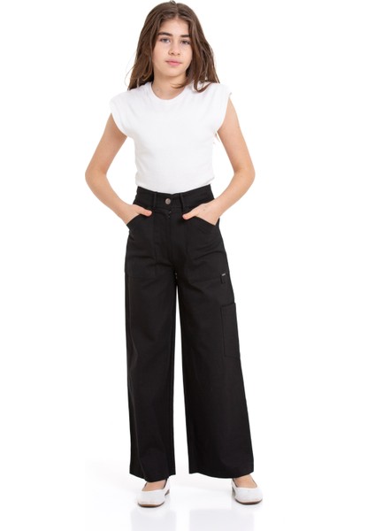 Boru Paça Kız Çocuk Pantolon