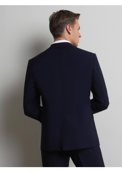 Saks Modern Fit Yün Karışımlı Takım Elbise