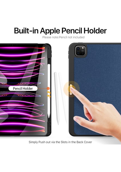 Gzplz-Ipad Pro 13(2024)-A2926 Için Kumaş Dokulu Tablet Kılıfı (Yurt Dışından)
