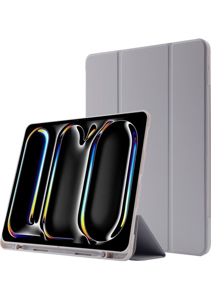 Gzplz-Skin Feel Deri Kılıf iPad Pro 11 (2024)-A2837 (Yurt Dışından)