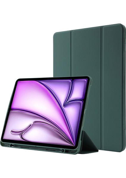Gzplz-Skin Feel Deri Kılıf iPad Air 13 (2024)-A2903 (Yurt Dışından)