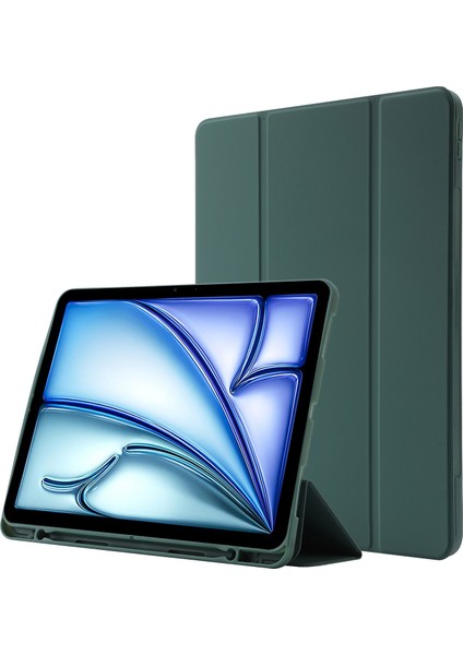 Gzplz-Skin Feel Deri Kılıf iPad Air 11 (2024)-A2899 (Yurt Dışından)