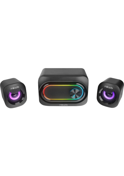 MD-511 5W+3W×2 USB Rgb Ledli 2.1 Gaming Speaker Hoparlör